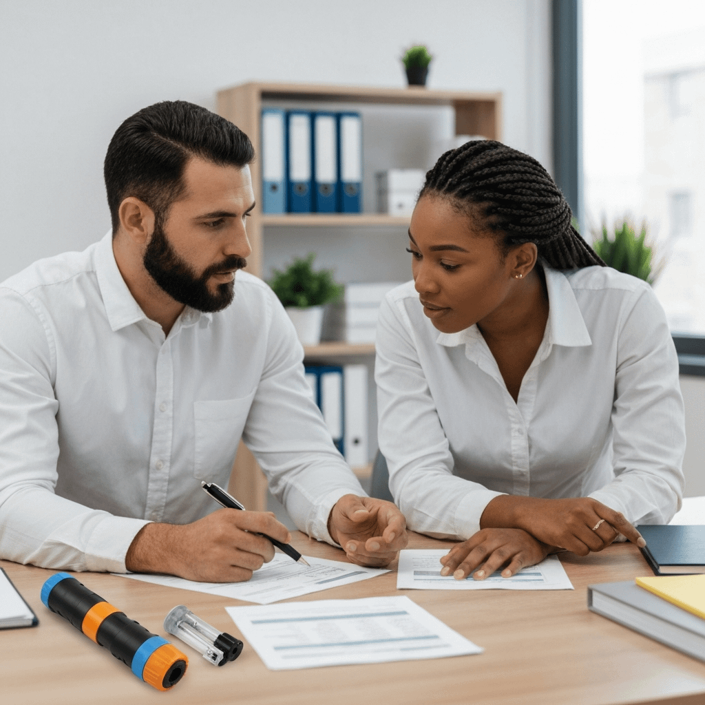 Professionals planning mold remediation